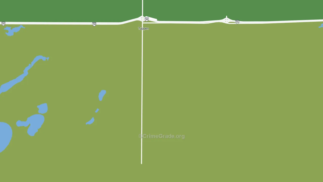 Tappen, ND Map of Assault Rates