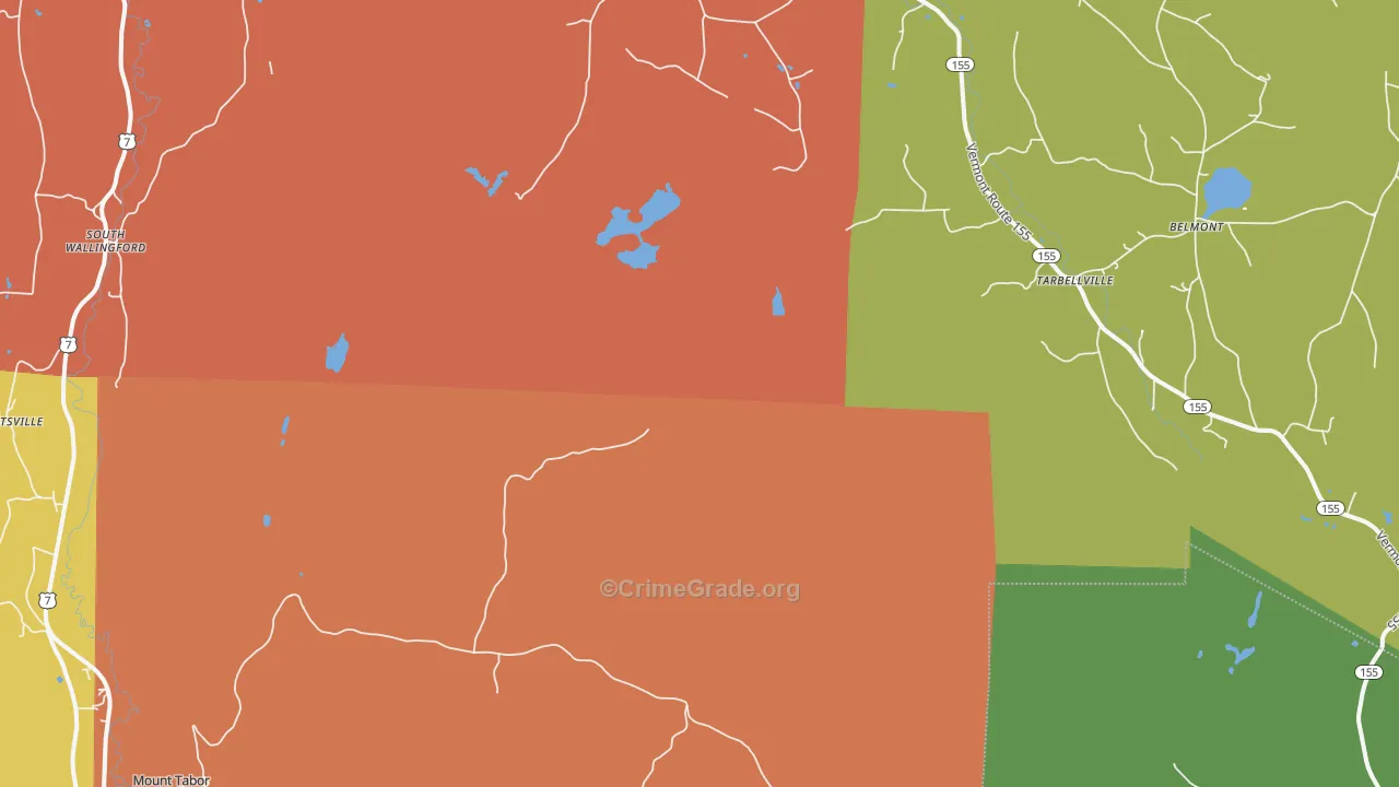 Tarbellville, VT Map of Assault Rates