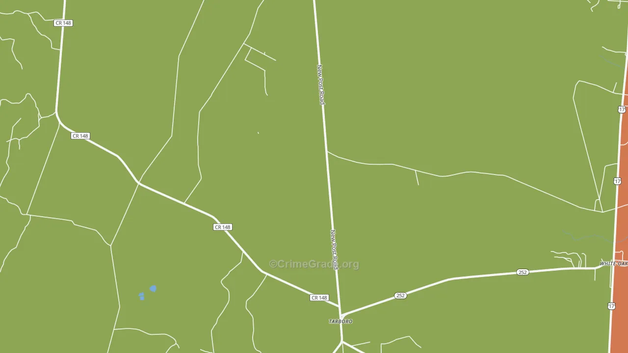 Tarboro, GA Map of Assault Rates