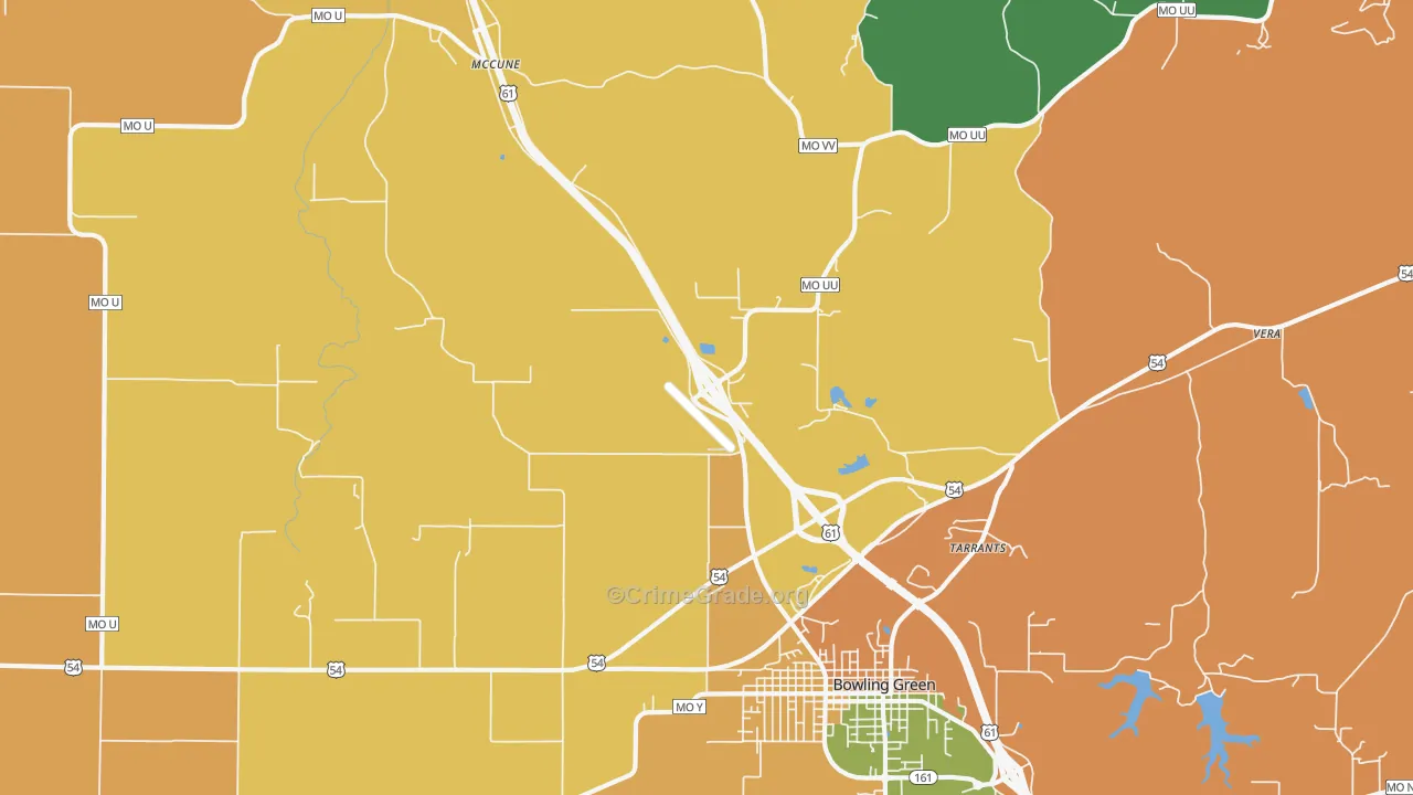 Tarrants, MO Map of Assault Rates