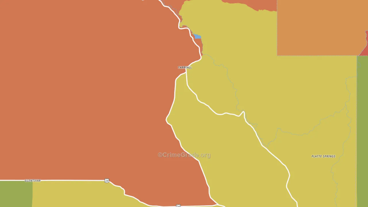 Tarryall, CO Map of Assault Rates