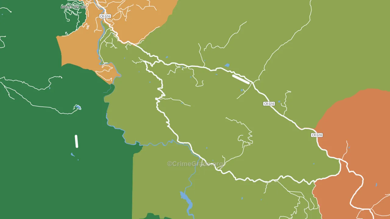Tassajara Hot Springs, CA Map of Assault Rates