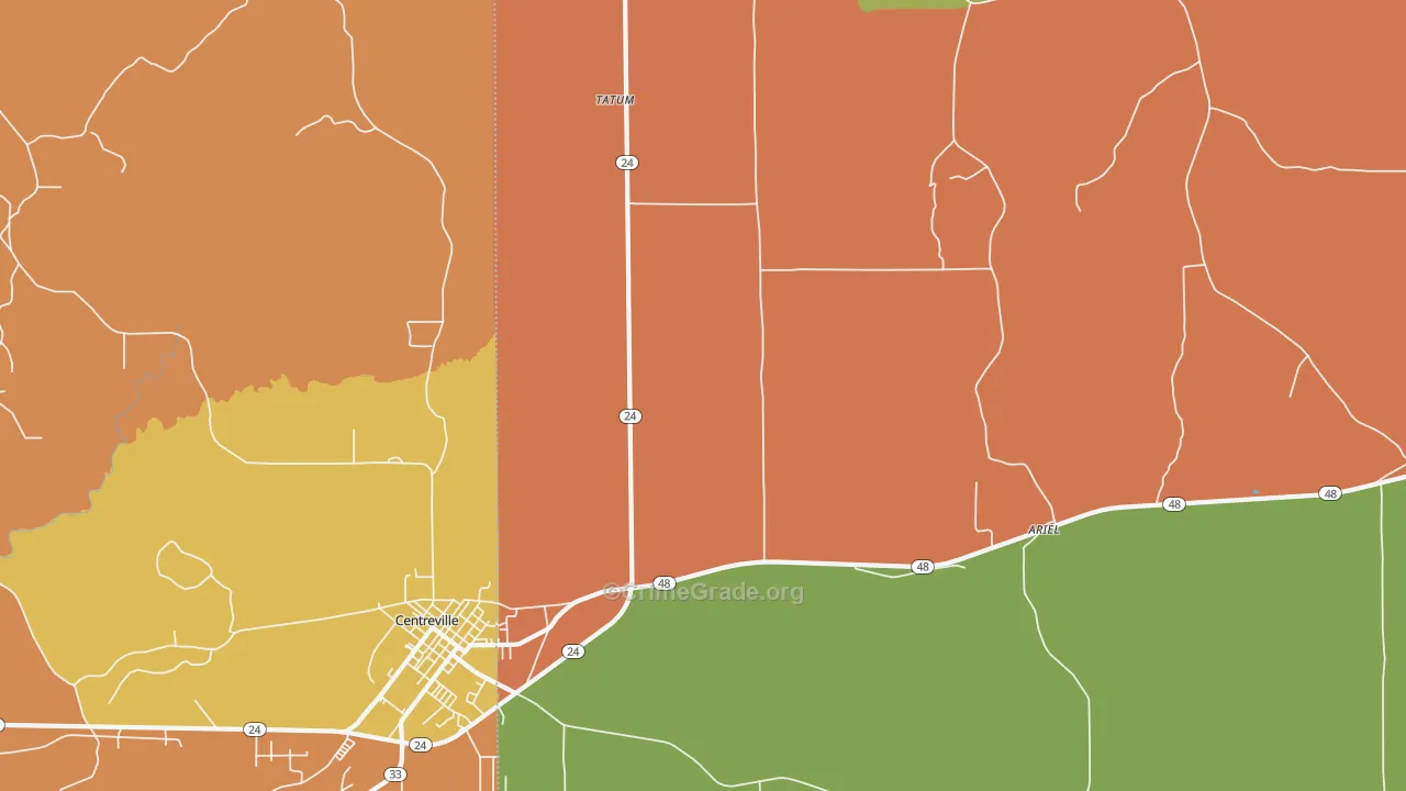 Tatum, MS Map of Assault Rates