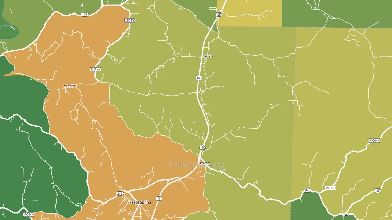Tauria, MO Map of Assault Rates