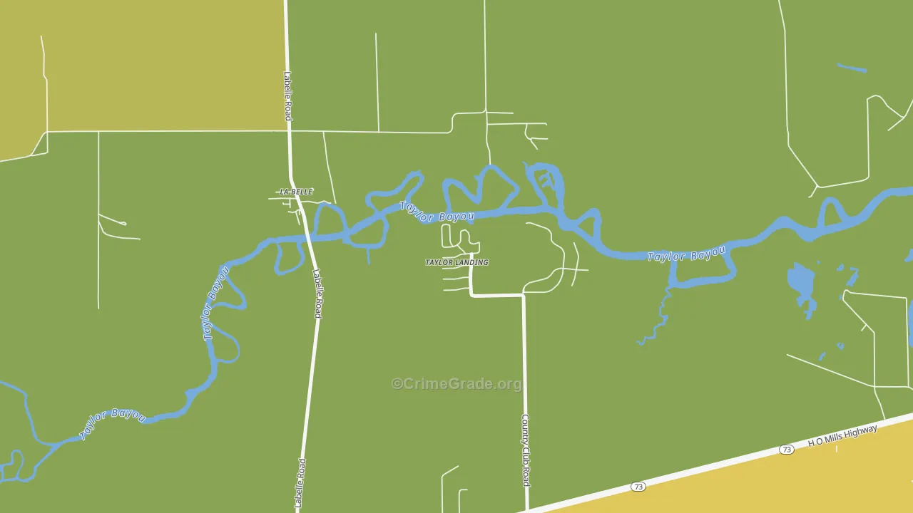 Taylor Landing, TX Map of Assault Rates