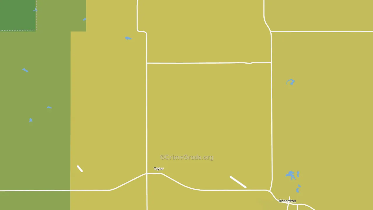 Taylor, ND Map of Assault Rates