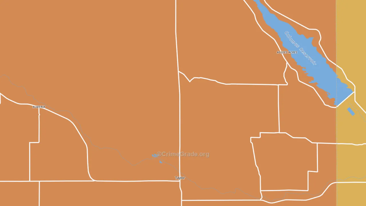 Taylor, NE Map of Assault Rates