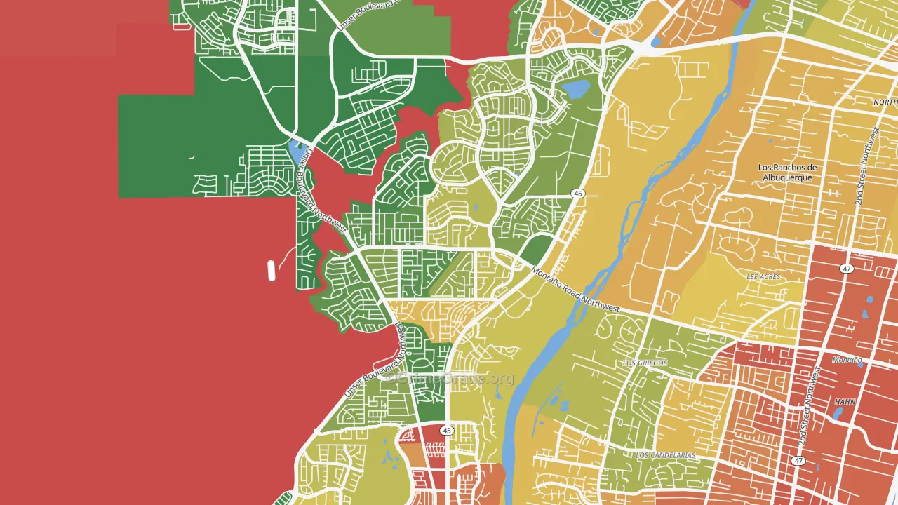 Taylor Ranch, Albuquerque, NM Map of Assault Rates