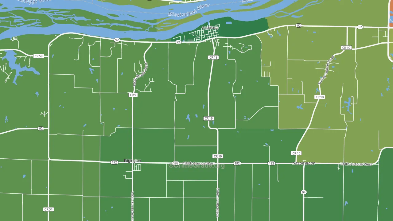 Taylor Ridge, IL Map of Assault Rates