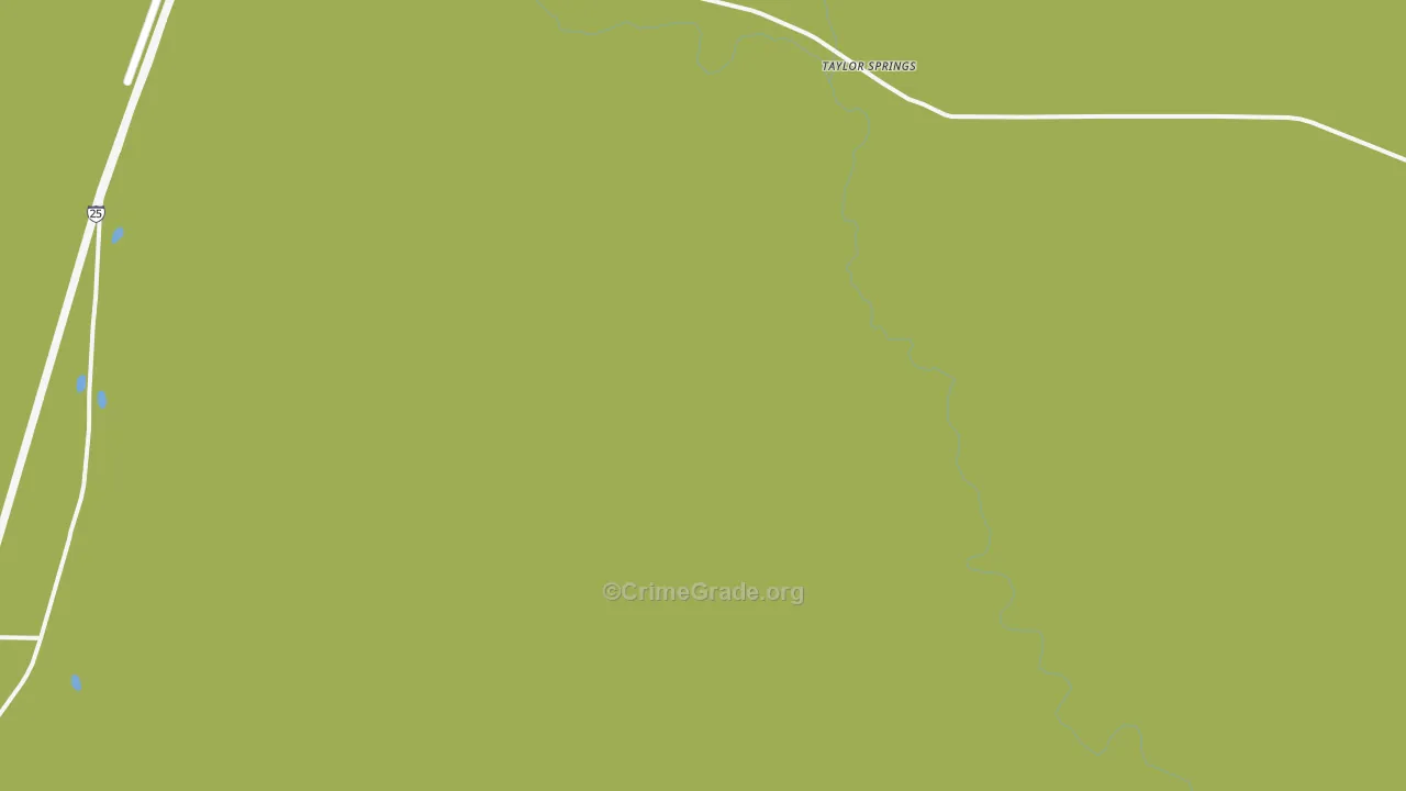Taylor Springs, NM Map of Assault Rates