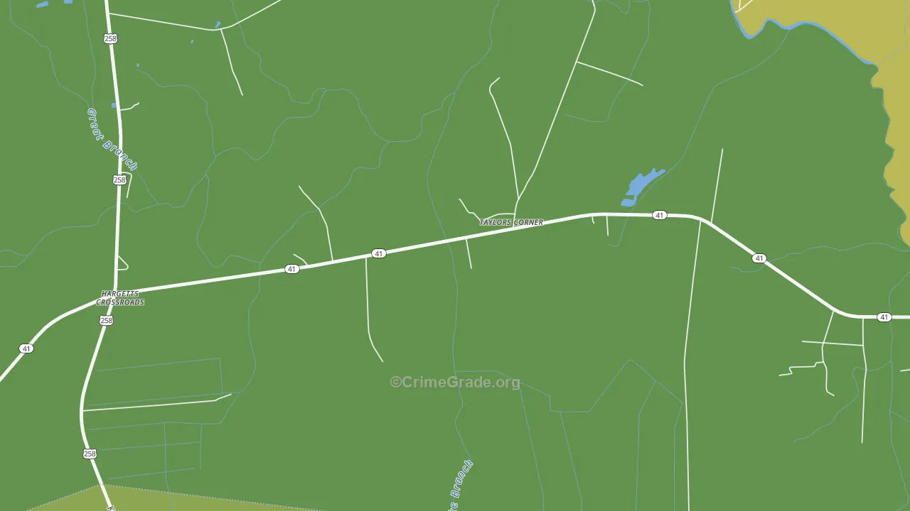 Taylors Corner, NC Map of Assault Rates