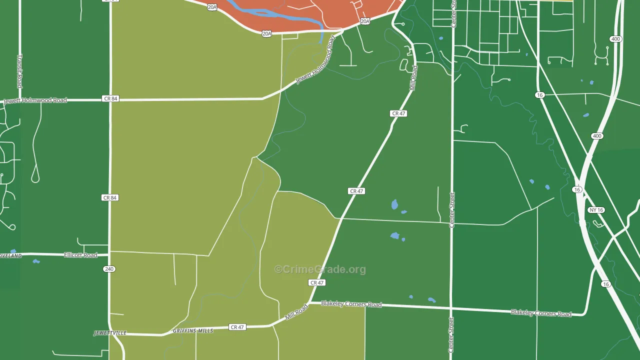 Taylorshire, NY Map of Assault Rates