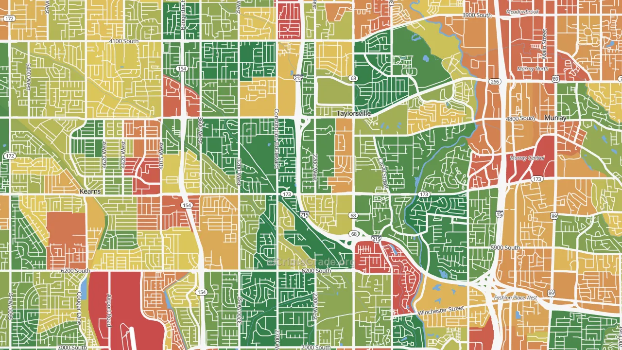 Taylorsville, UT Map of Assault Rates