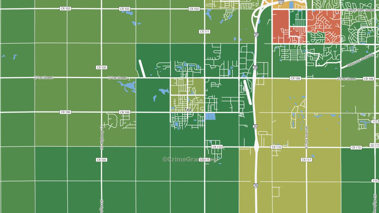 Tea, SD Map of Assault Rates