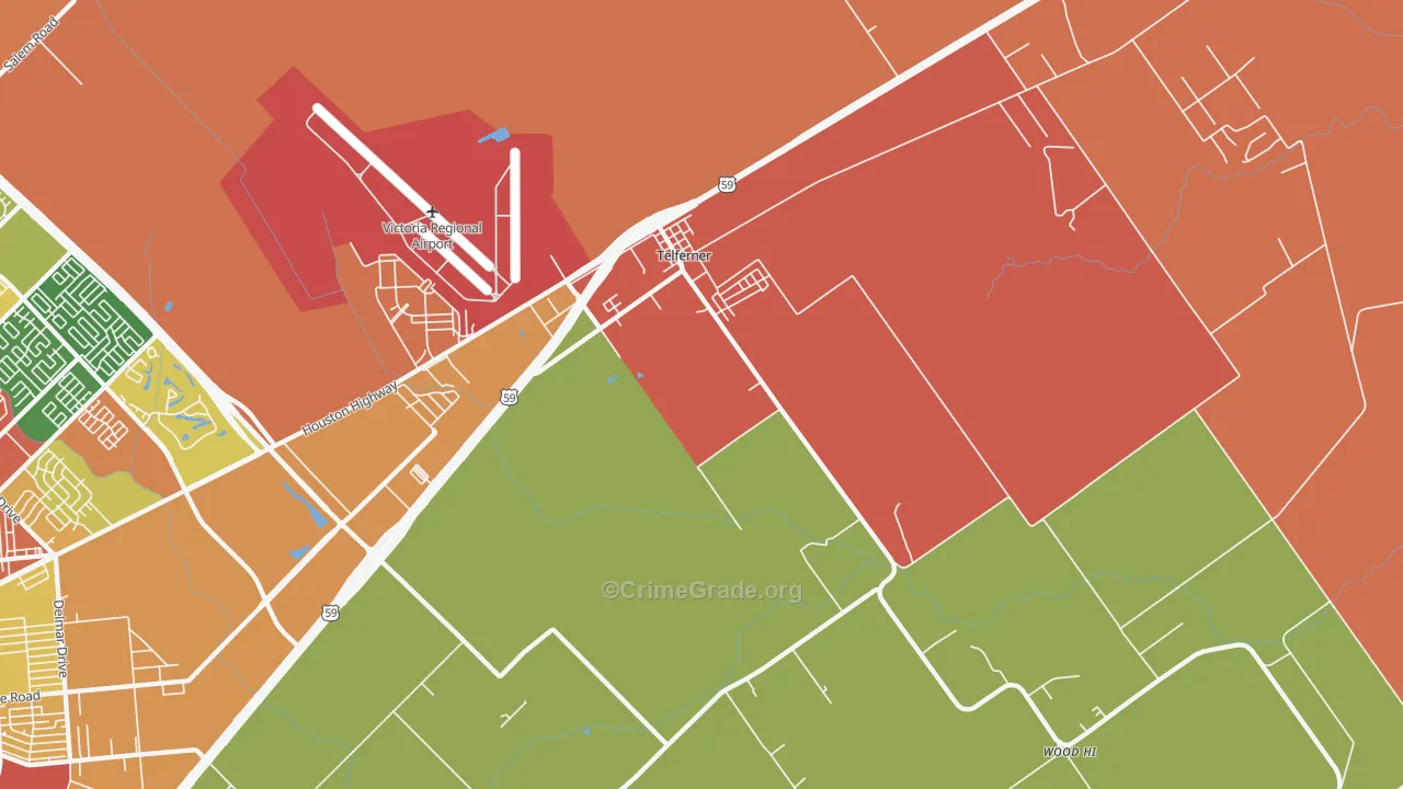 Telferner, TX Map of Assault Rates