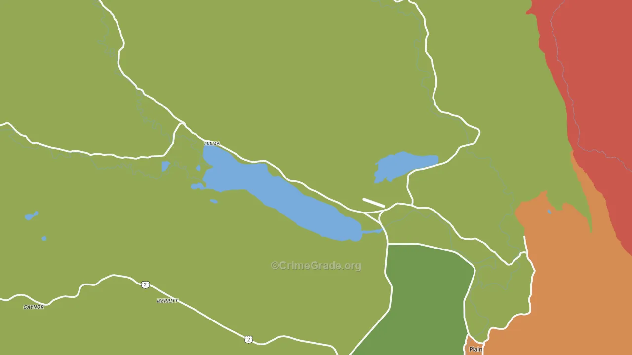 Telma, WA Map of Assault Rates