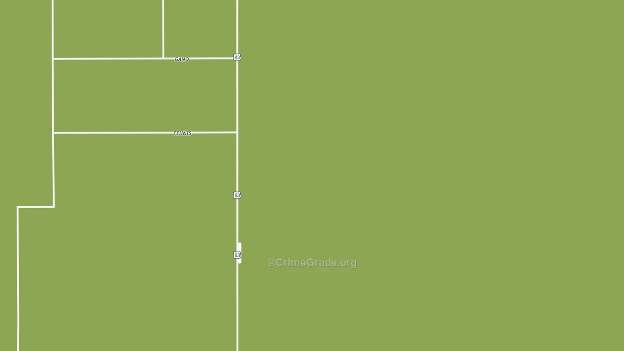 Tennis, KS Map of Assault Rates