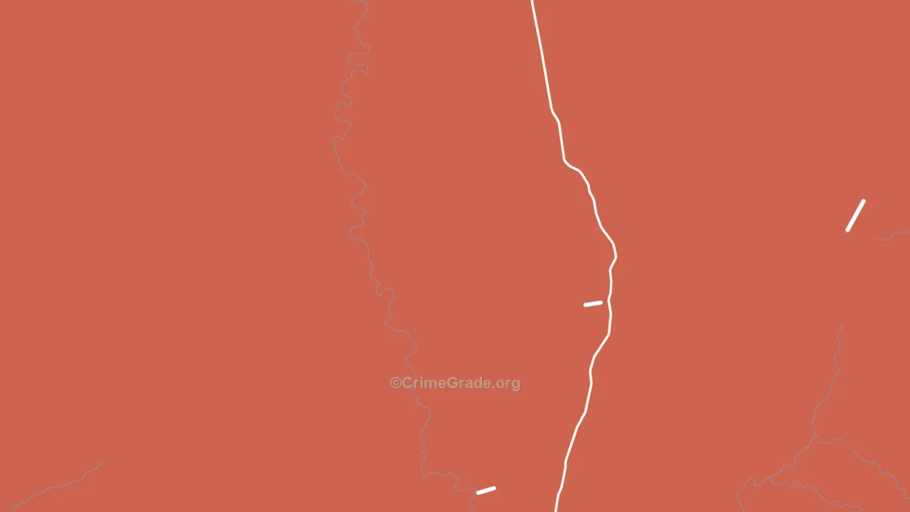 Terlingua, TX Map of Assault Rates