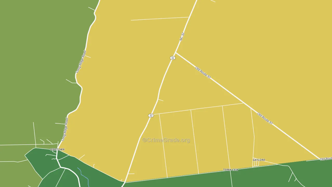 Terra Ceia, NC Map of Assault Rates