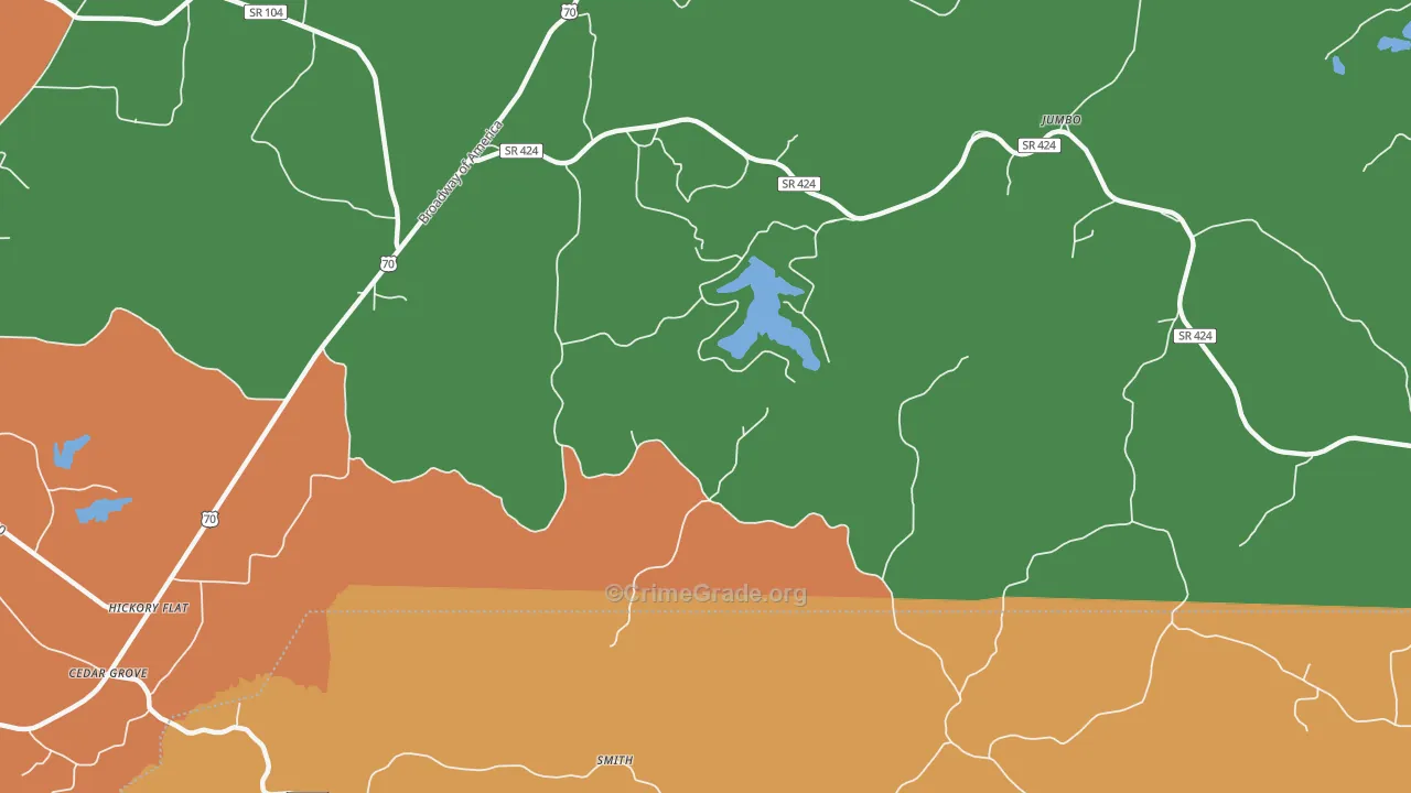 Terry, TN Map of Assault Rates