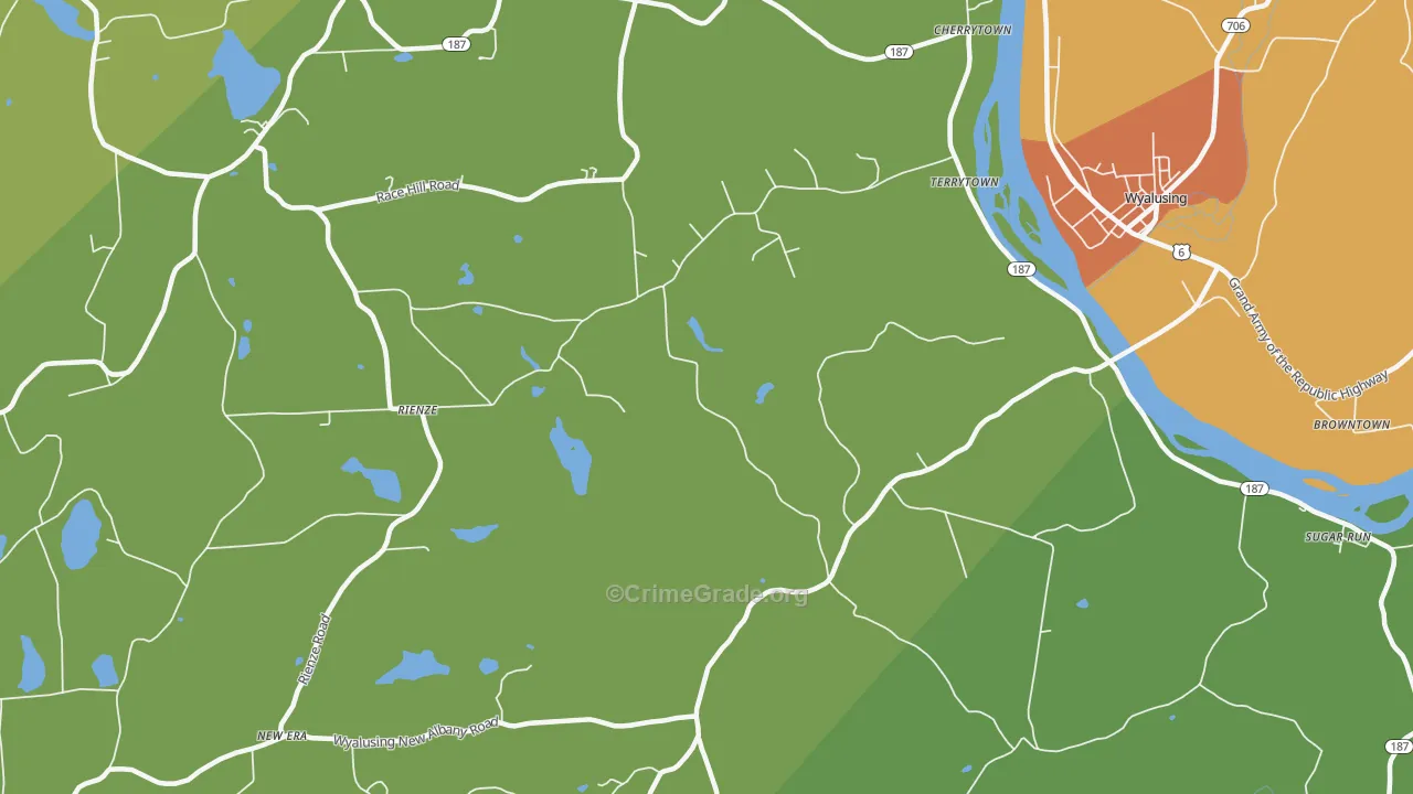 Terrytown, PA Map of Assault Rates