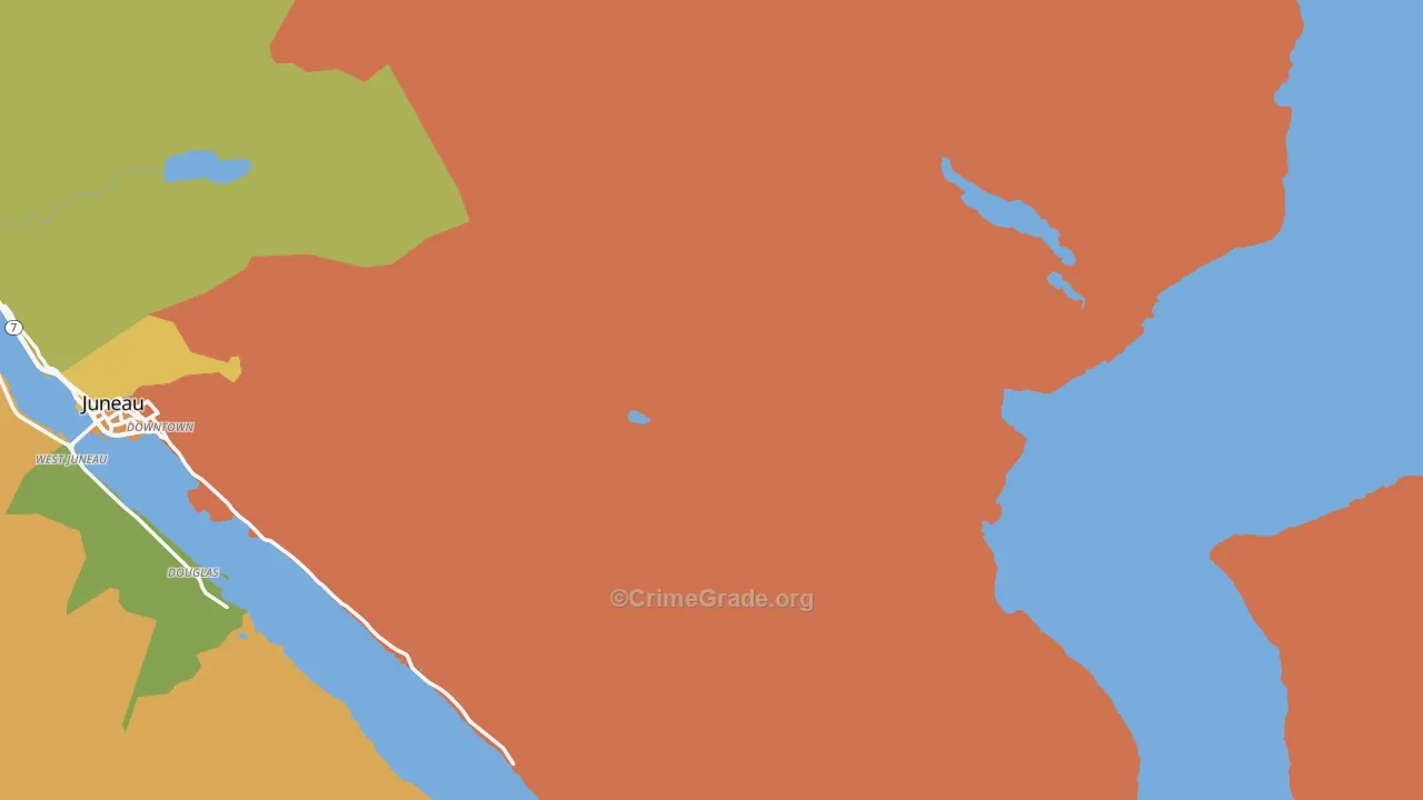 Thane, AK Map of Assault Rates
