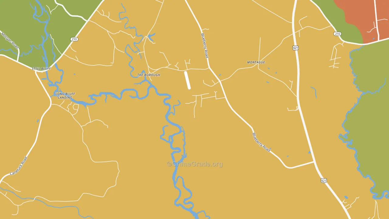 The Borough, NC Map of Assault Rates