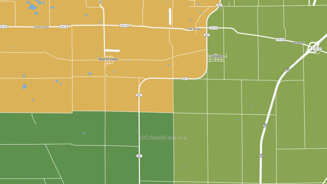 The Burg, IL Map of Assault Rates