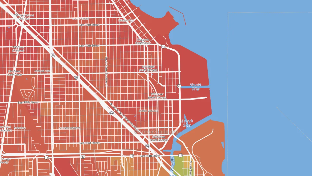 The Bush, Chicago, IL Map of Assault Rates