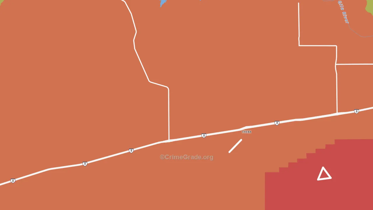 Theba, AZ Map of Assault Rates