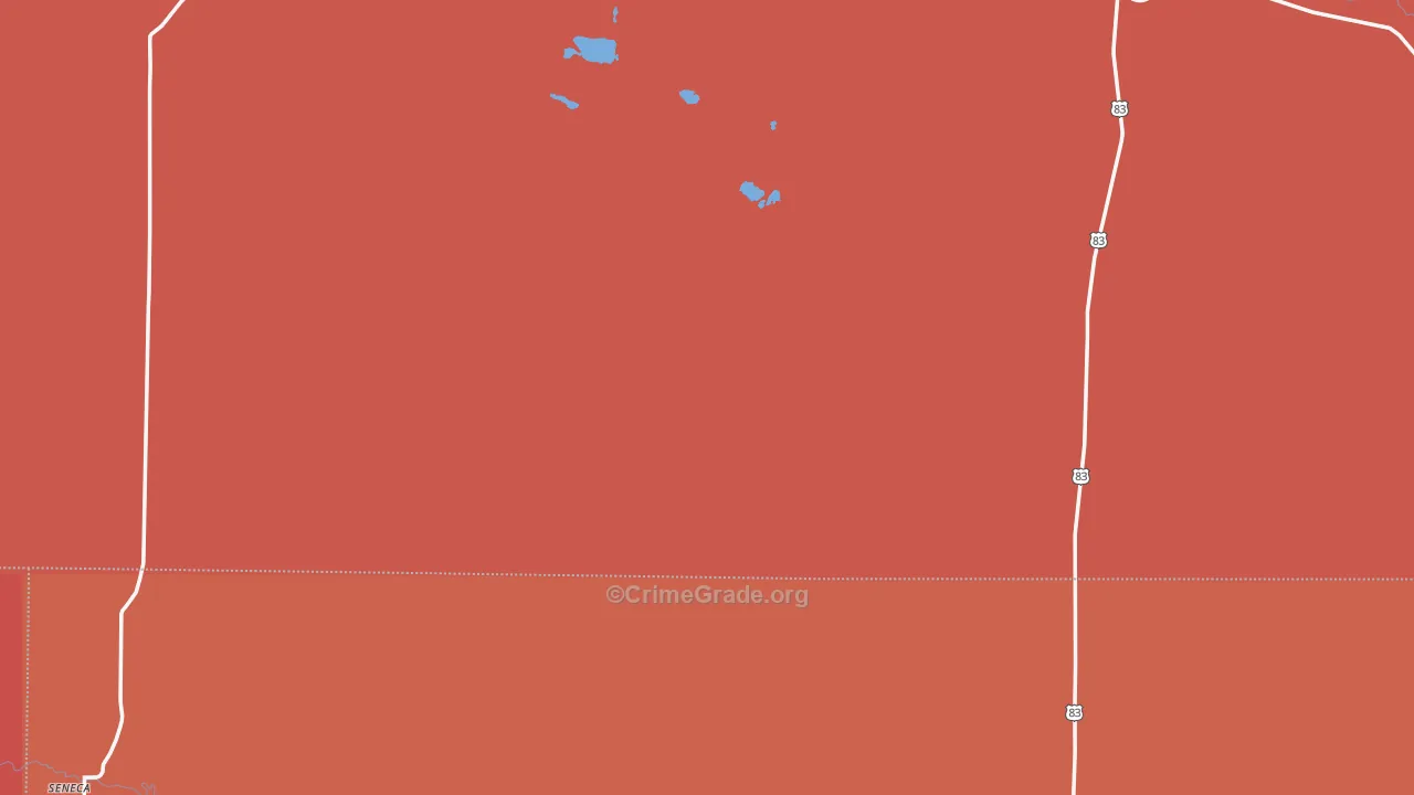 Thedford, NE Map of Assault Rates