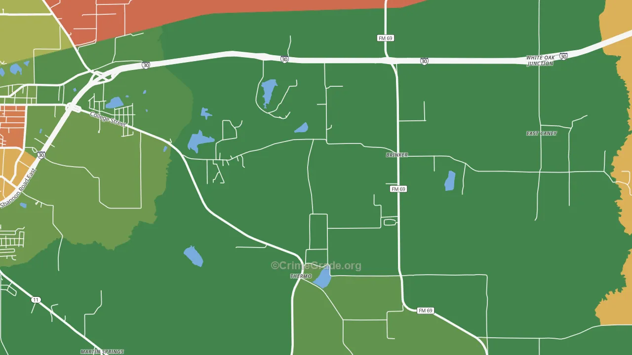 Thermo, TX Map of Assault Rates