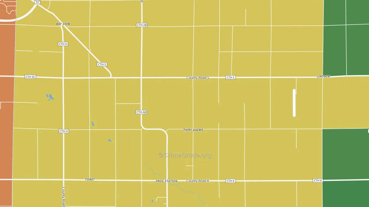 Thiry Daems, WI Map of Assault Rates