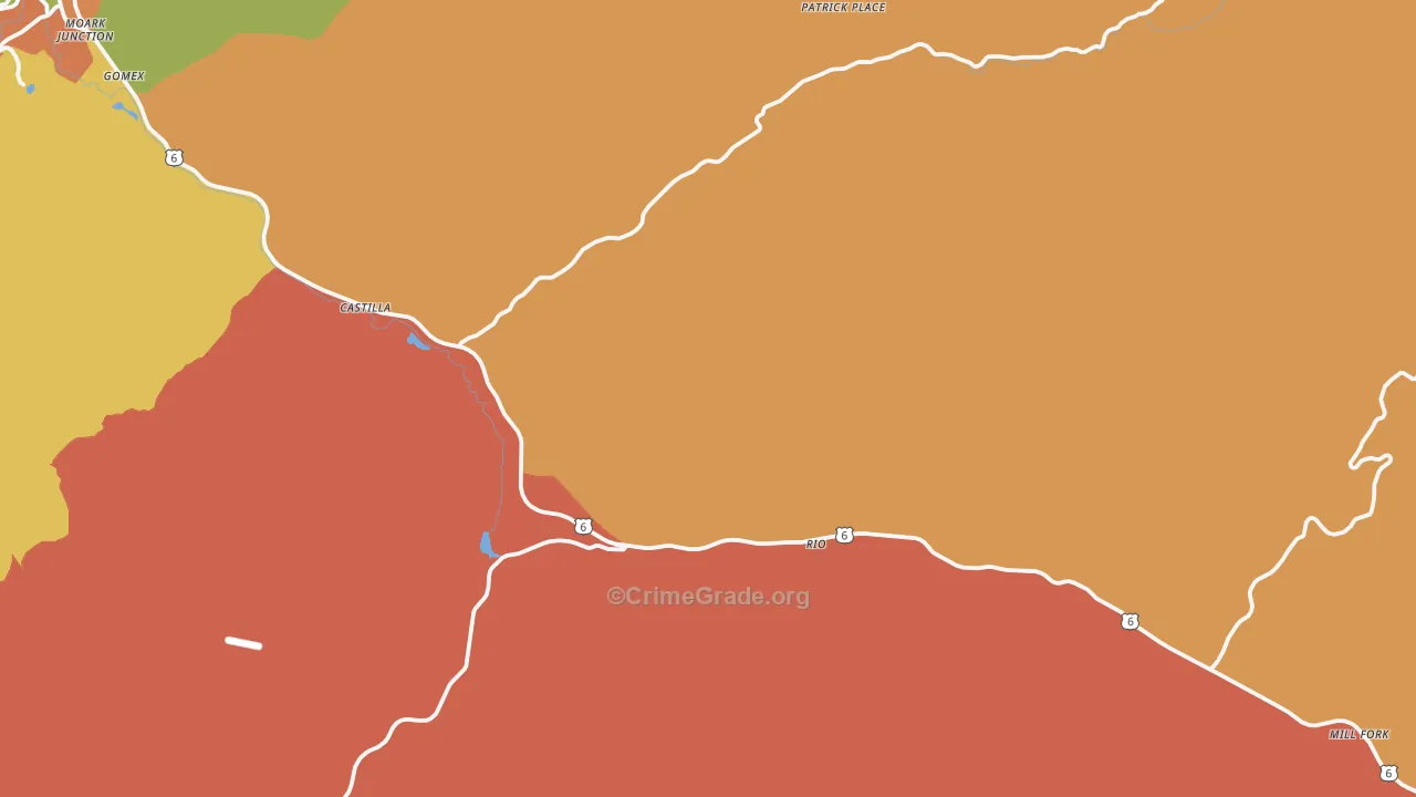 Thistle, UT Map of Assault Rates