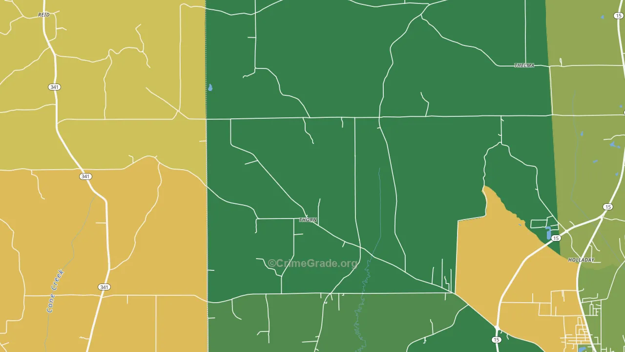 Thorn, MS Map of Assault Rates