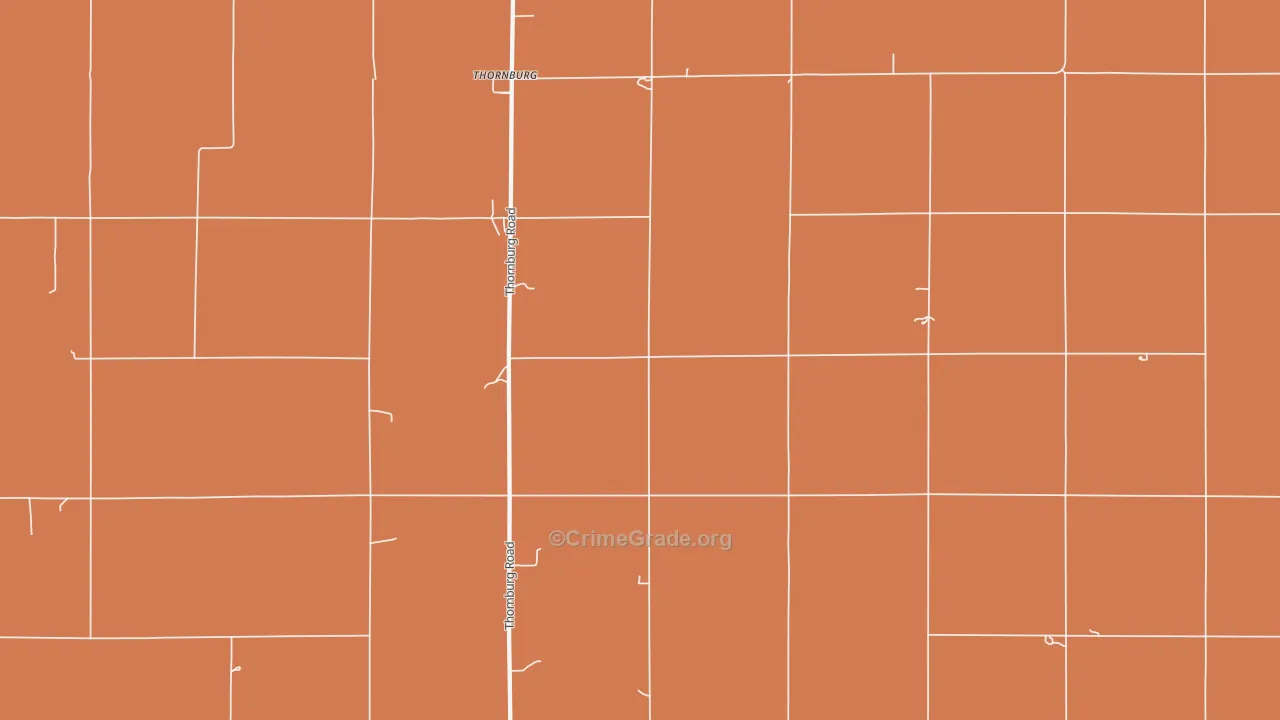 Thornburg, KS Map of Assault Rates