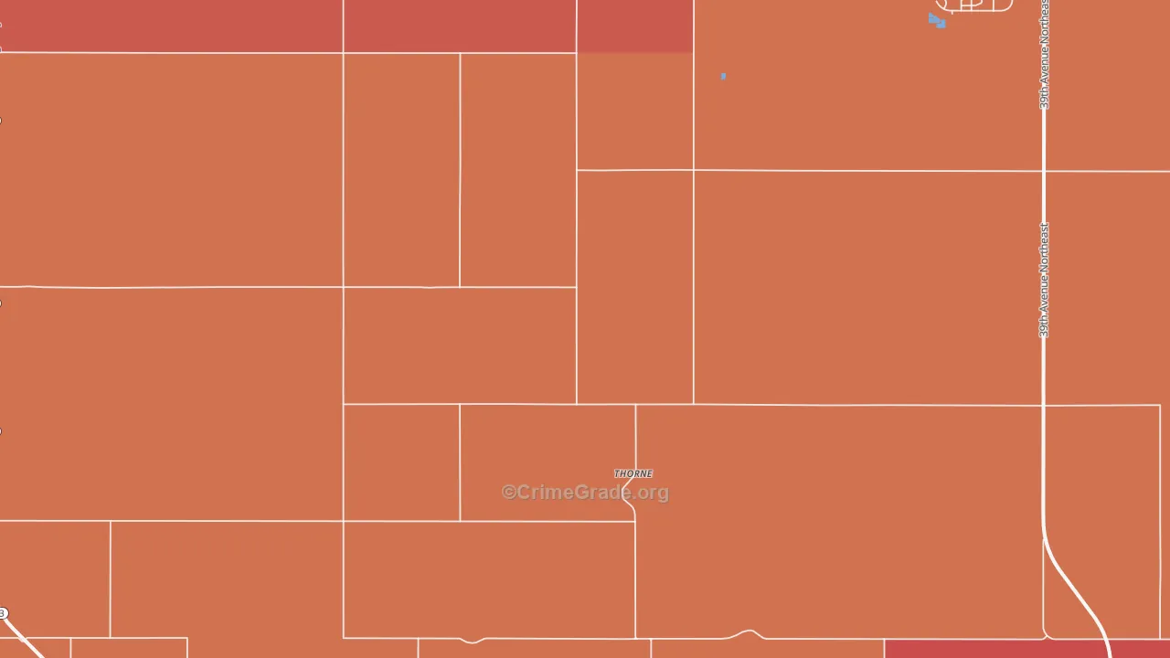 Thorne, ND Map of Assault Rates
