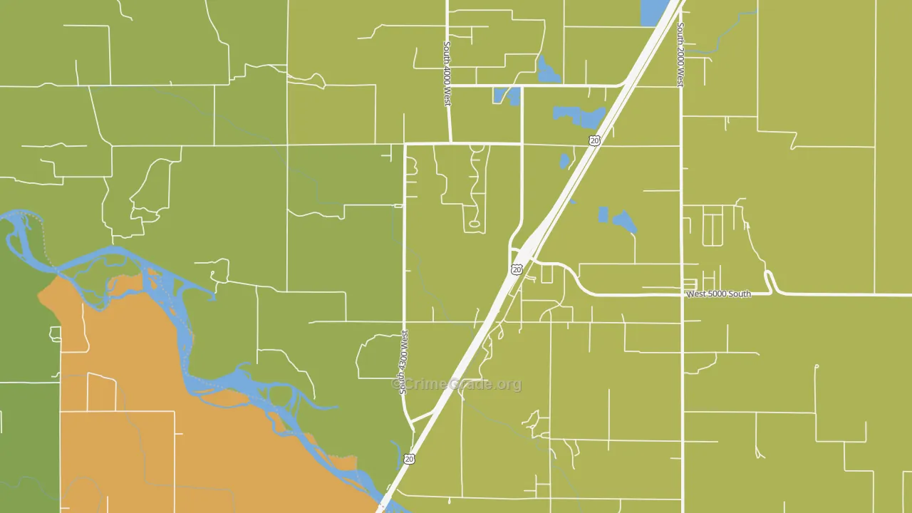 Thornton, ID Map of Assault Rates
