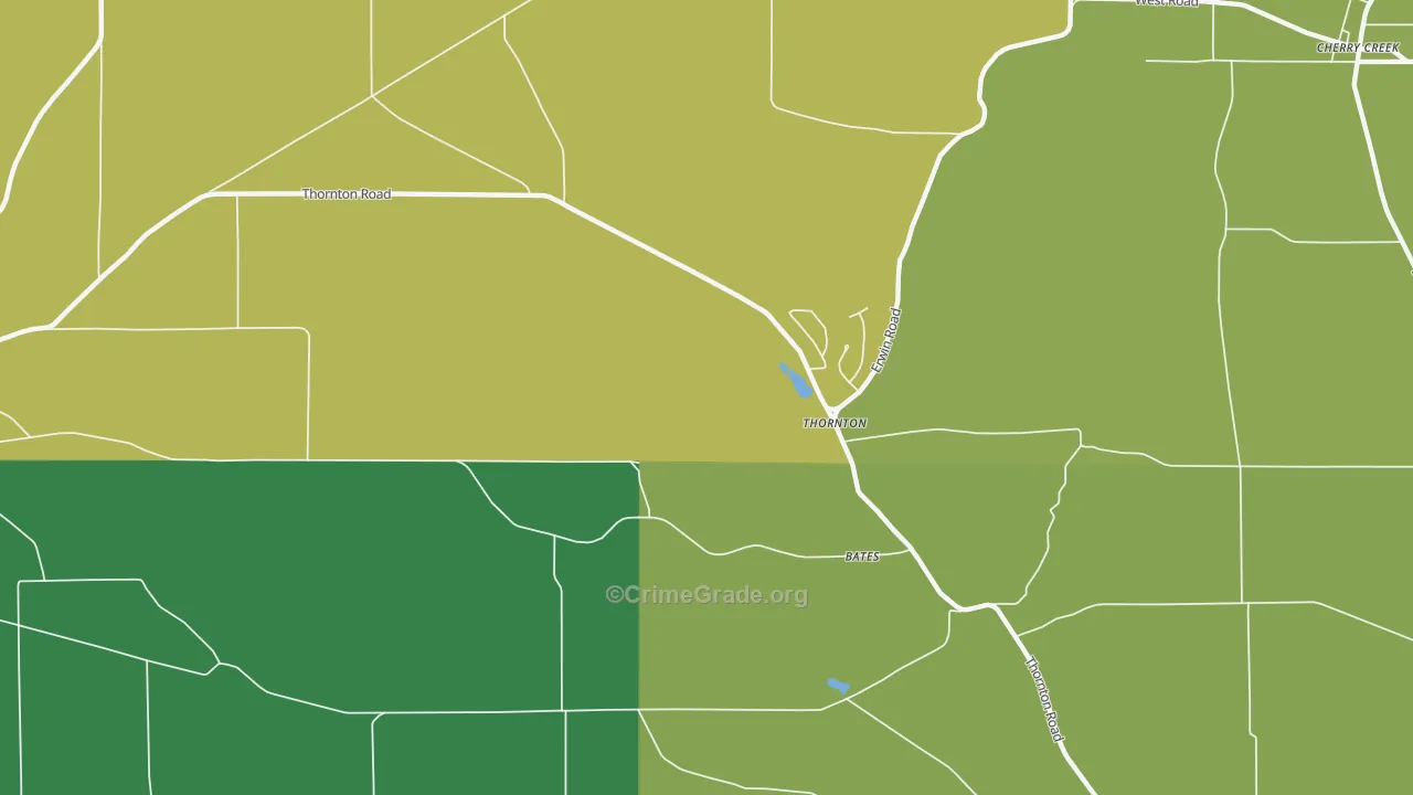 Thornton, NY Map of Assault Rates