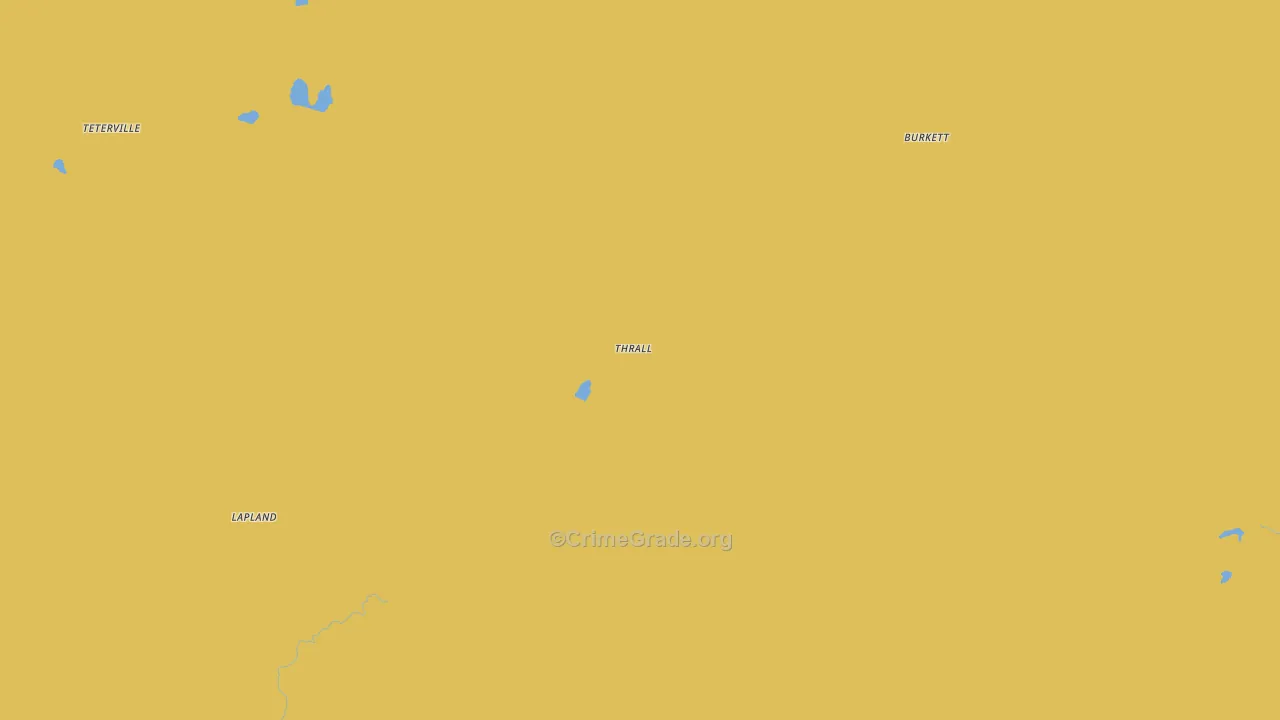 Thrall, KS Map of Assault Rates