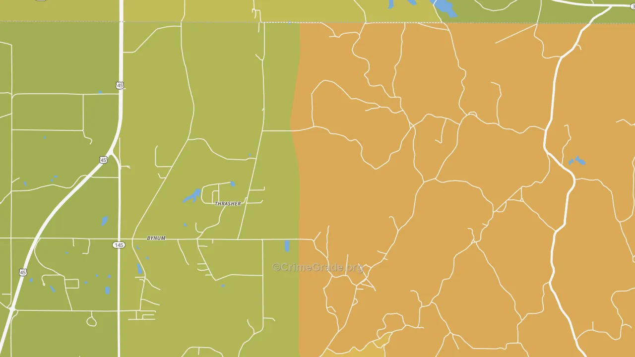 Thrasher, MS Map of Assault Rates