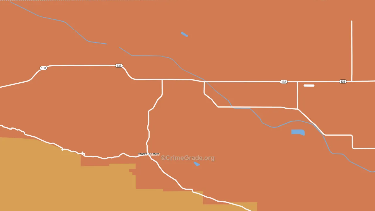 Three Points, CA Map of Assault Rates