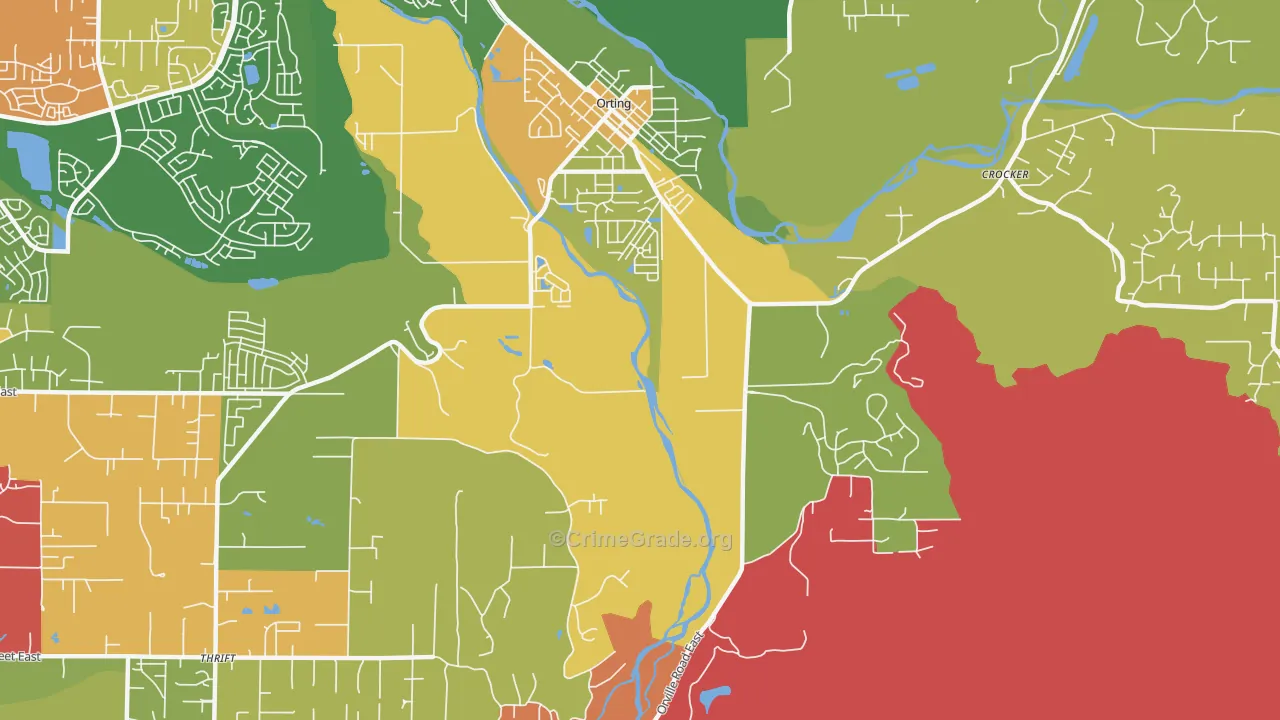 Thrift, WA Map of Assault Rates