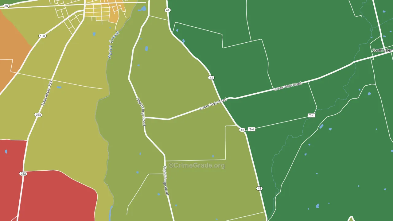 Thrifton, OH Map of Assault Rates