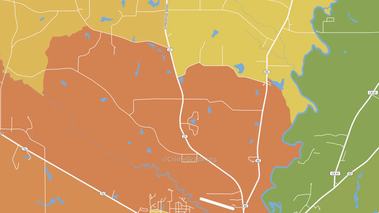Thurston, AL Map of Assault Rates