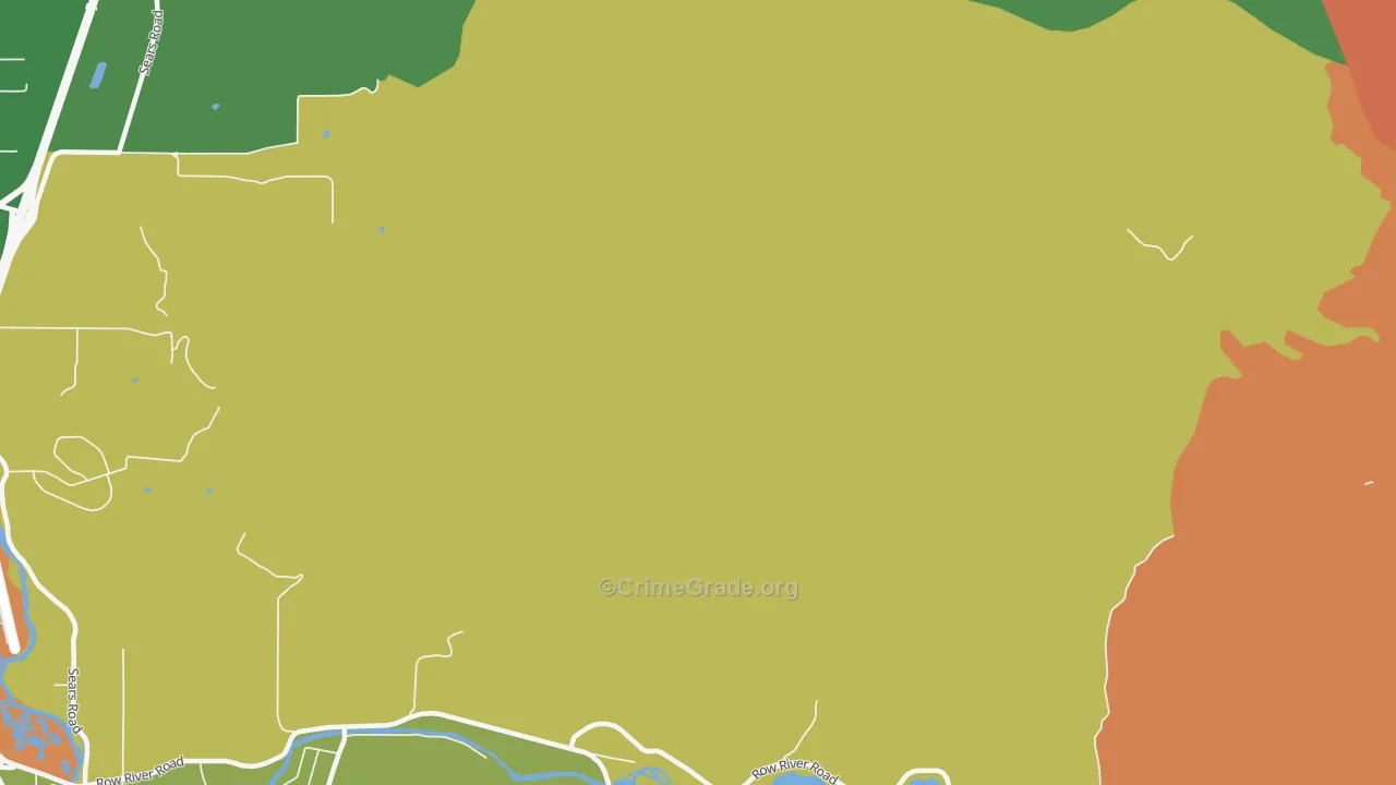 Thurston, OR Map of Assault Rates