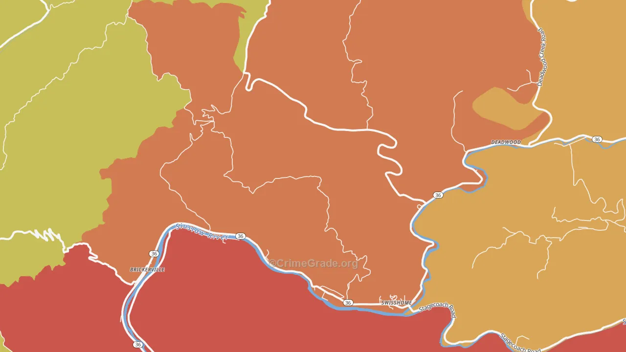 Tide, OR Map of Assault Rates