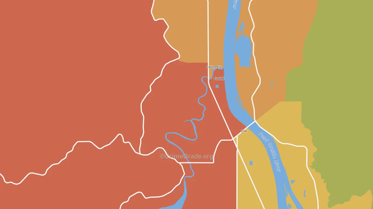 Tiger, WA Map of Assault Rates