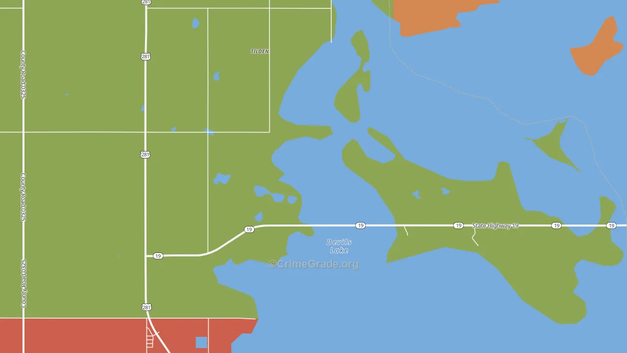 Tilden, ND Map of Assault Rates