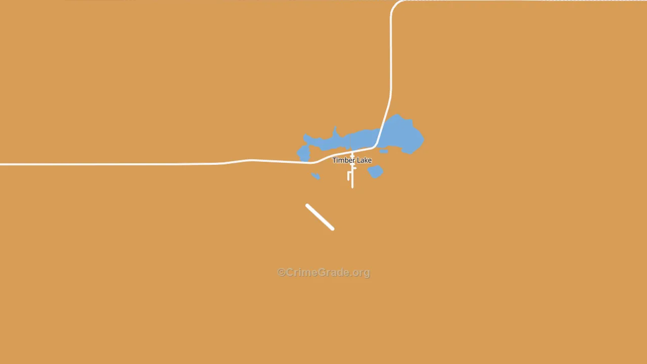 Timber Lake, SD Map of Assault Rates